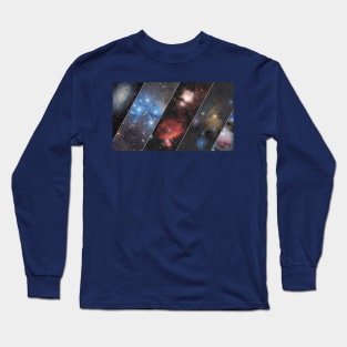 Colorful Deep Sky Astrophotography Long Sleeve T-Shirt